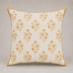 Golden Meadow Floral Cushion