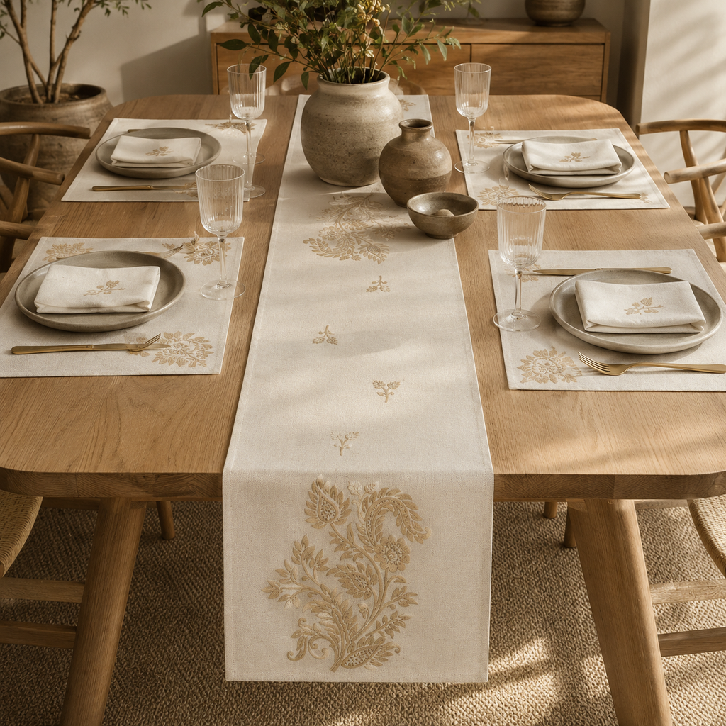 Cashmere Paisley Herringbone Runner