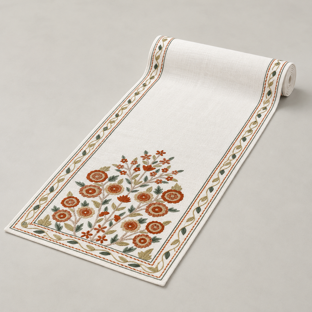 Terracotta Earthrise Botanical Runner