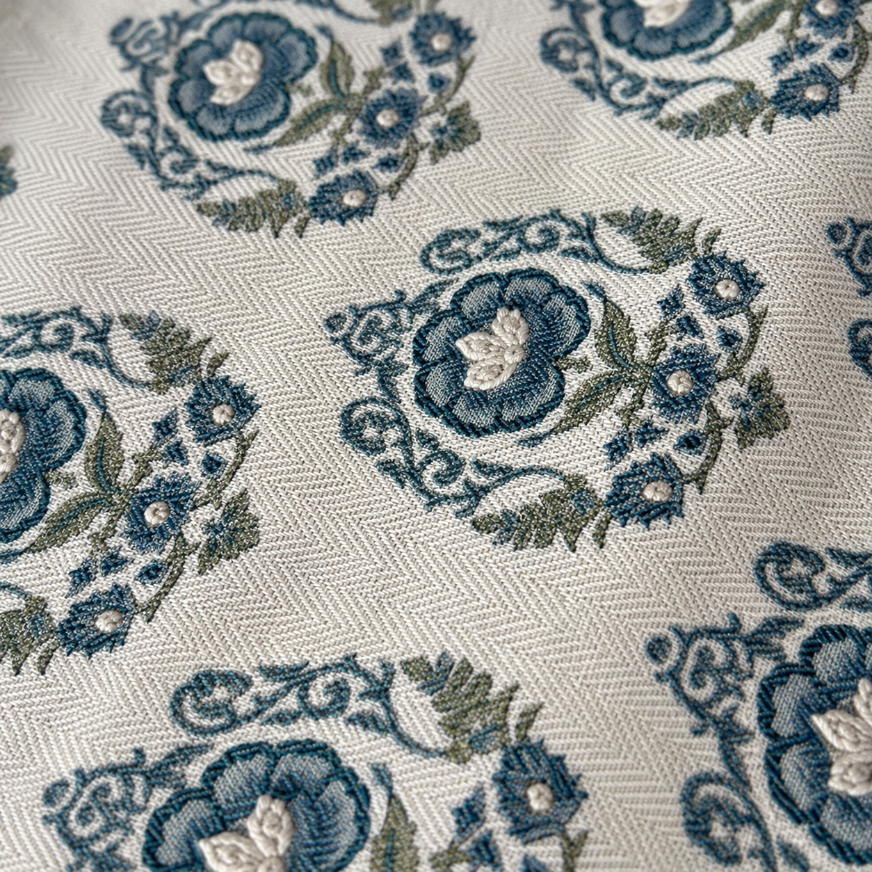 Cerulean Heritage Table Runner