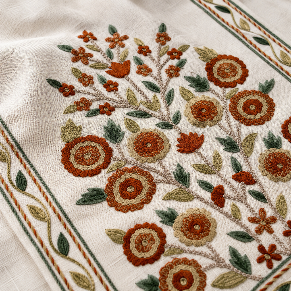 Terracotta Earthrise Botanical Runner