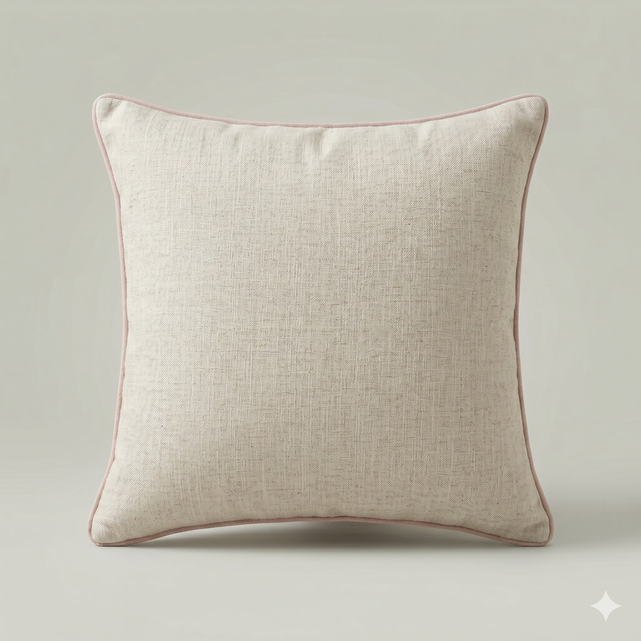 Blush Medallion Embroidered Cushion