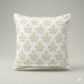 Golden Bloom Pom-Pom Cushion