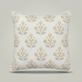 Golden Bloom Pom-Pom Cushion