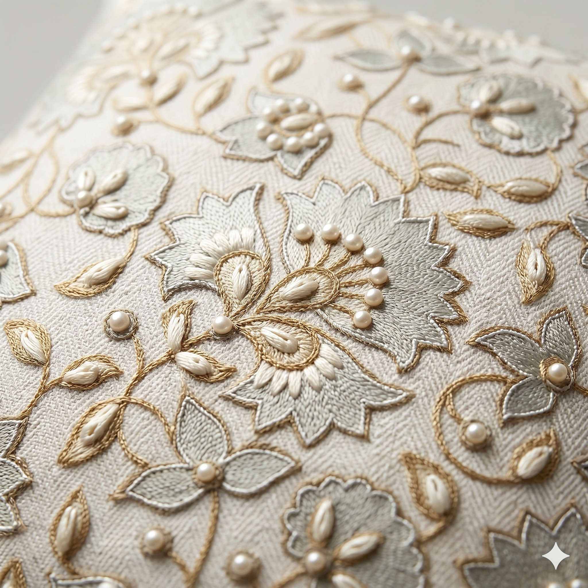 Vintage Meadow Floral Cushion