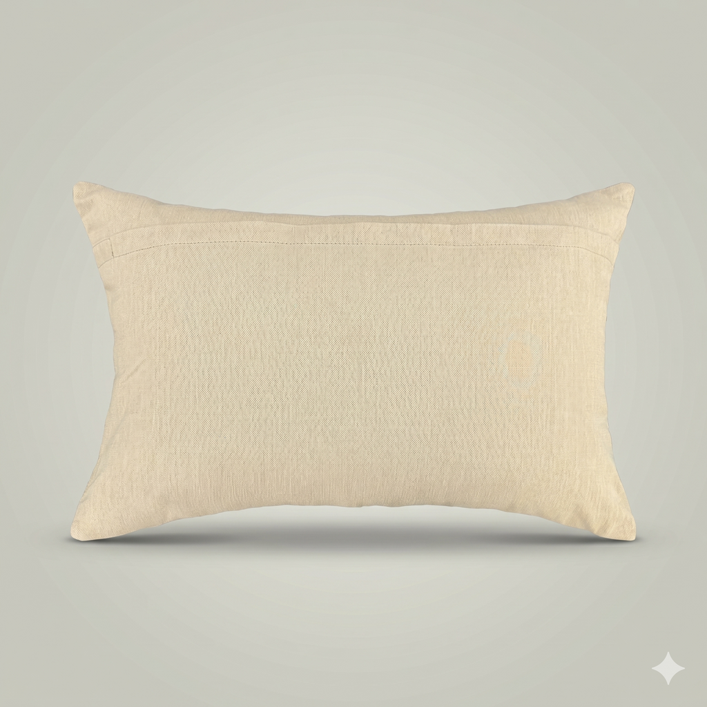 Grey Daisy Trellis Cushion