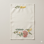 Wildflower Meadow Embroidered Placemat & Napkin