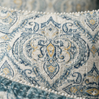 Royal Blue Medallion Cushion