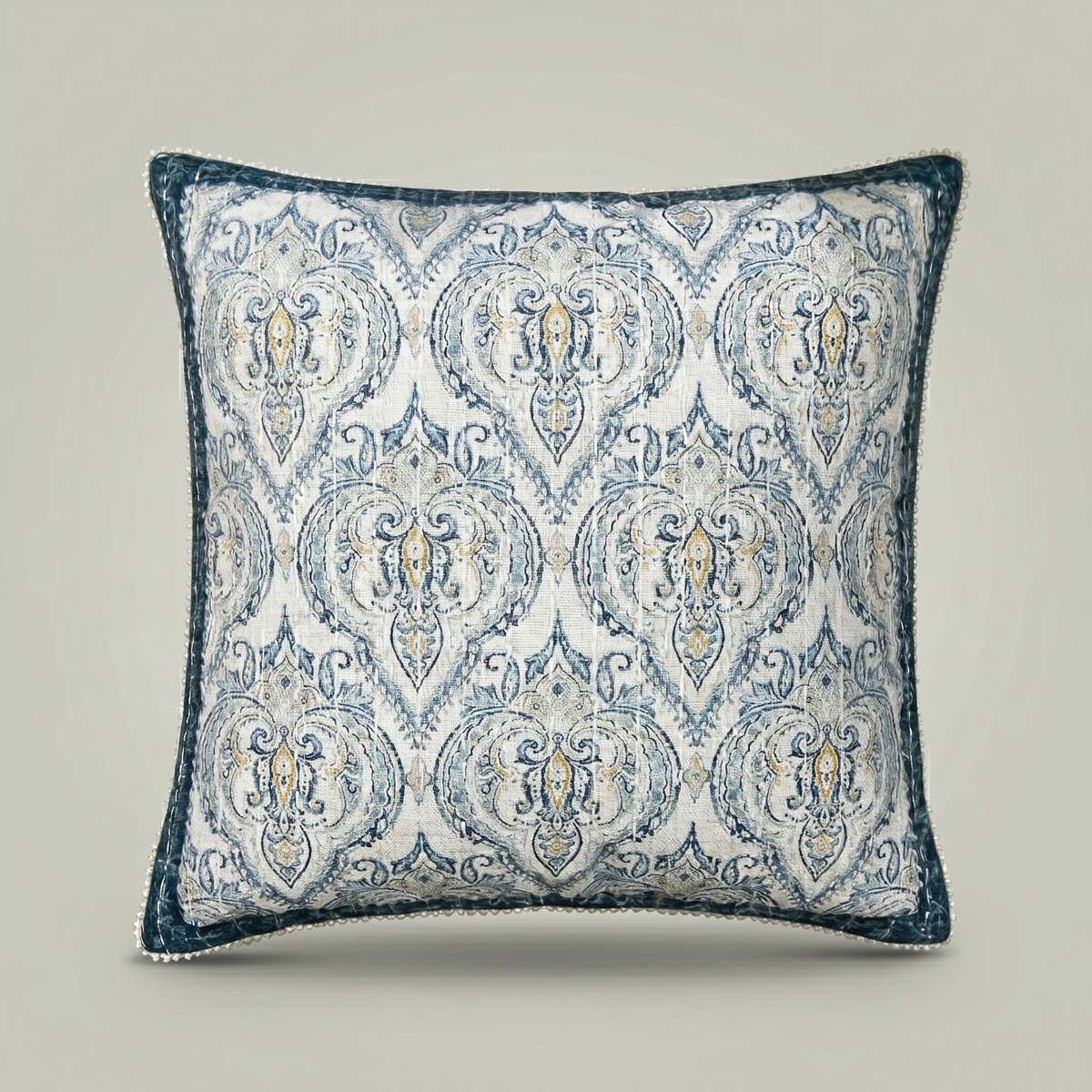 Royal Blue Medallion Cushion