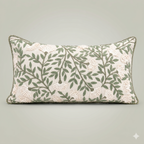 Sage Blossom Vine Cushion