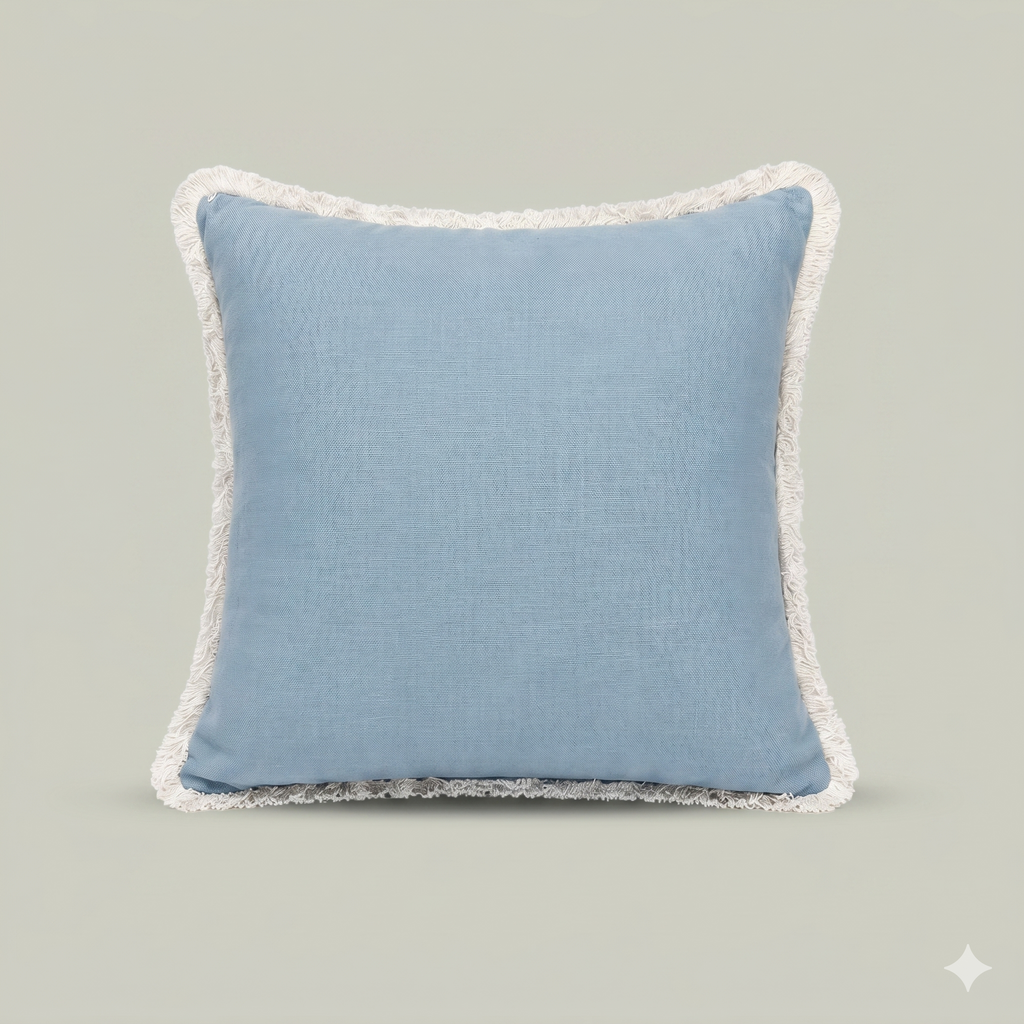 Azure Blossom Vine Cushion