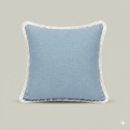 Azure Blossom Vine Cushion