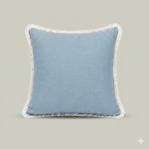 Azure Blossom Vine Cushion