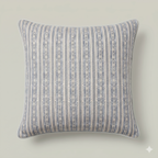 Midnight Floral Stripe Cushion