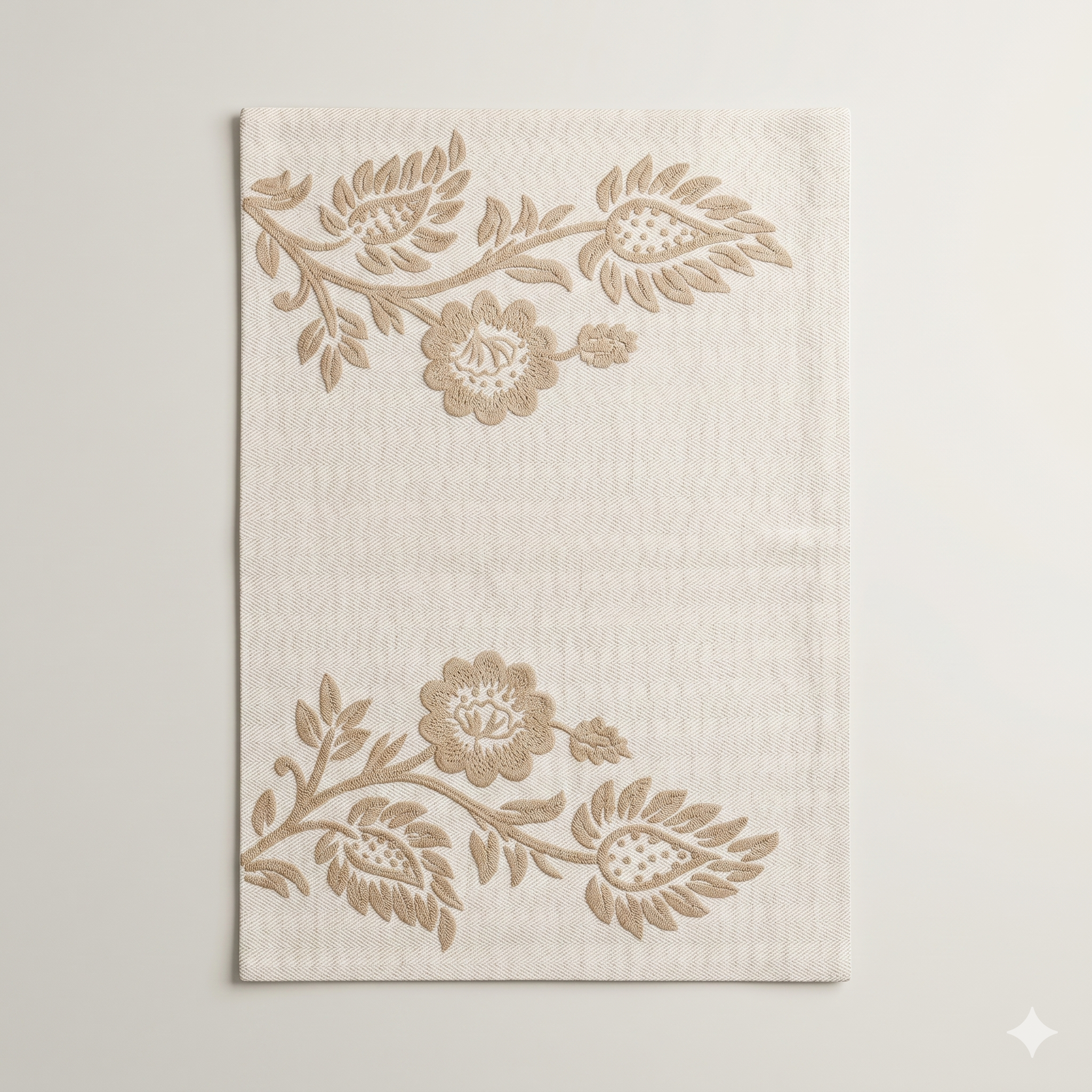 Sand Dune Vine Embroidered Placemat