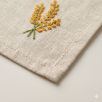 Meadow Sprig Embroidered Placemat & Napkin Set