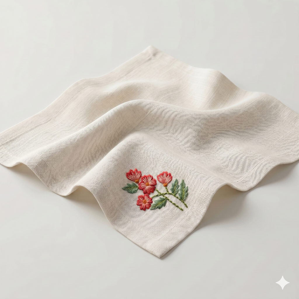 Meadow Sprig Embroidered Placemat & Napkin Set