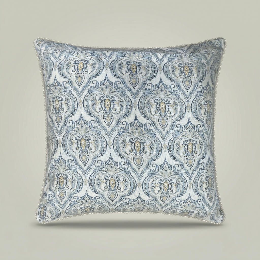 Royal Blue Medallion Cushion