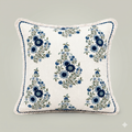 Azure Blossom Vine Cushion