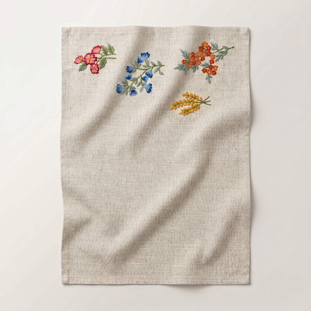 Meadow Spring Embroidered Placemat set