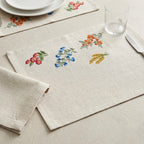 Meadow Spring Embroidered Placemat & Napkin Set
