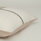 Sandstone & Cream Mixed Media Cushion