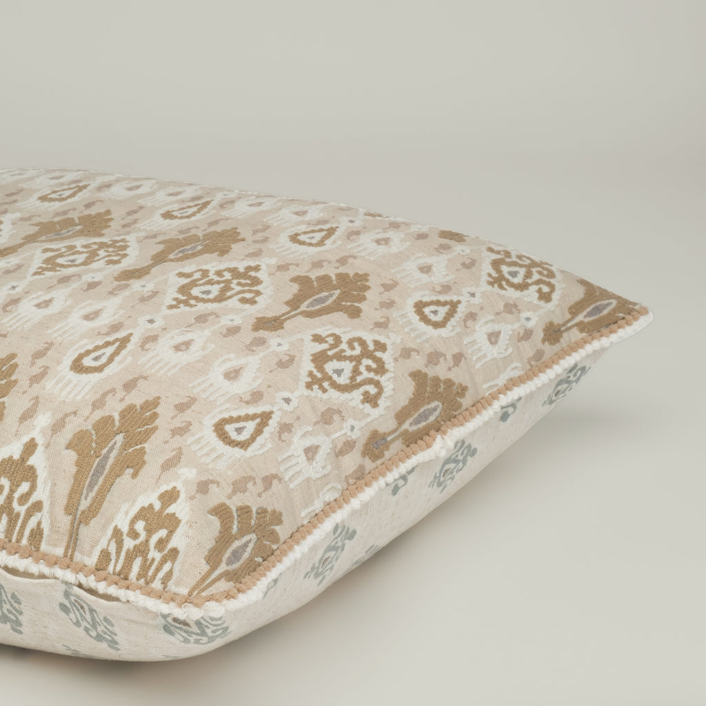 Sandstone Ikat Medallion Cushion