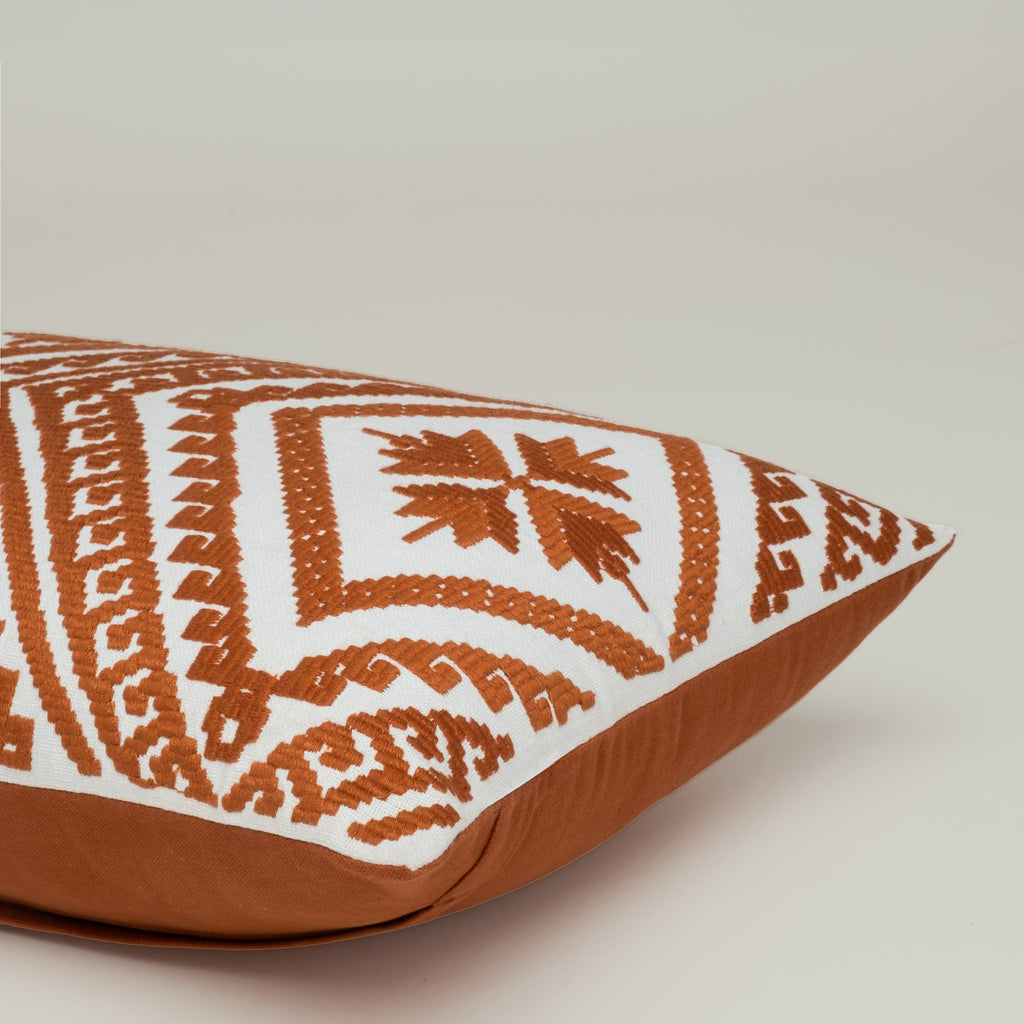 Terracotta Geometric Lumbar