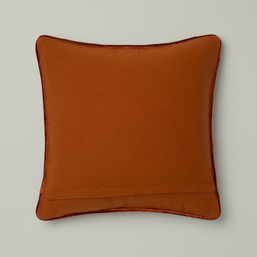 Amber Velvet Embossed Cushion