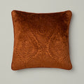 Amber Velvet Embossed Cushion