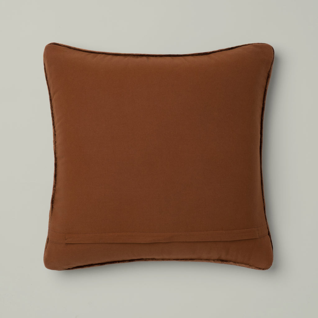 Espresso Velvet Embossed Cushion