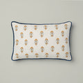 Ivory Blossom Embroidered Cushion