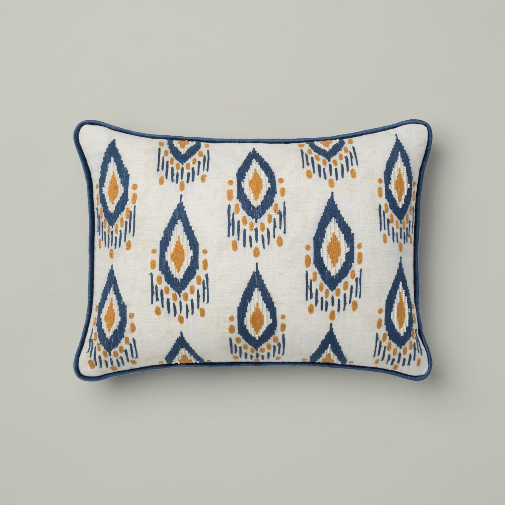 Ikat Jewel Embroidered Cushion
