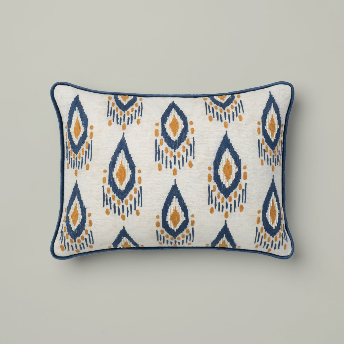 Ikat Jewel Embroidered Cushion