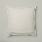 Natural Embroidered Stripe Cushion