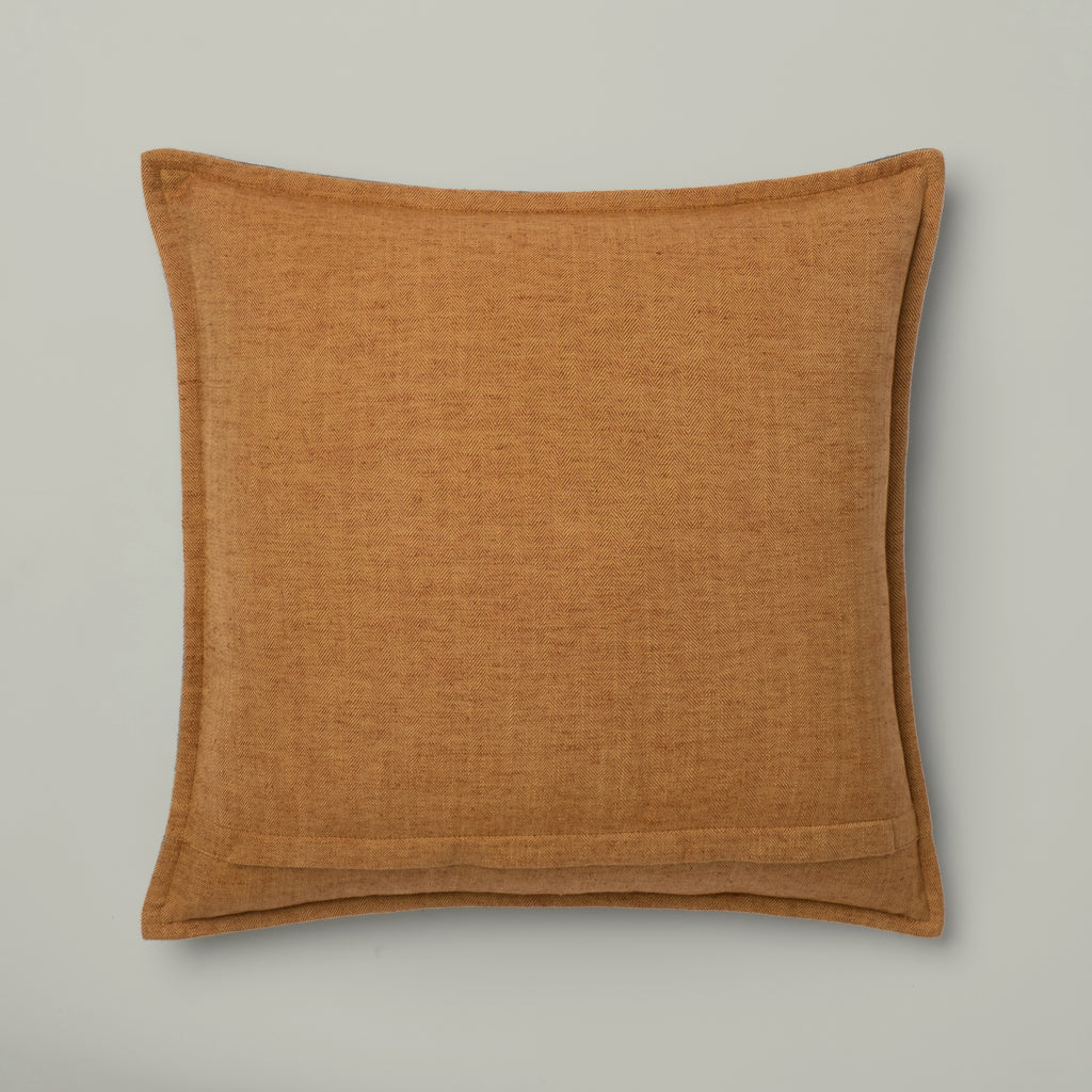 Indigo Paisley Embroidered Cushion