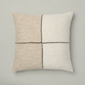 Sandstone & Cream Mixed Media Cushion