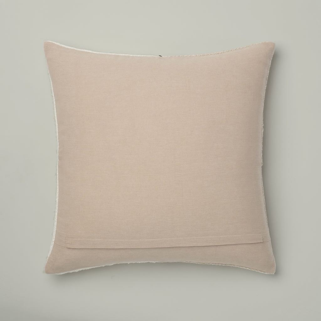 Sandstone & Cream Mixed Media Cushion