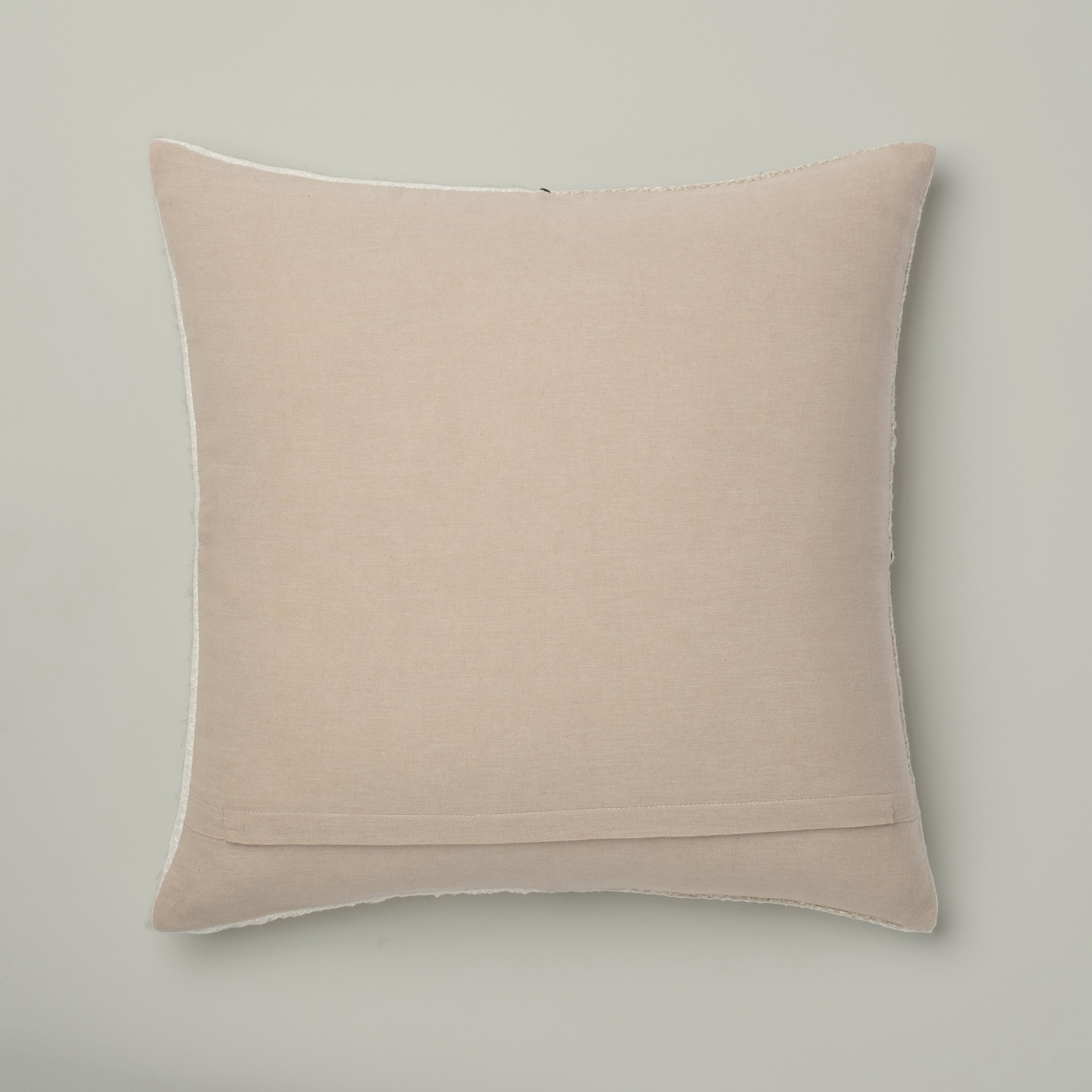 Sandstone & Cream Mixed Media Cushion