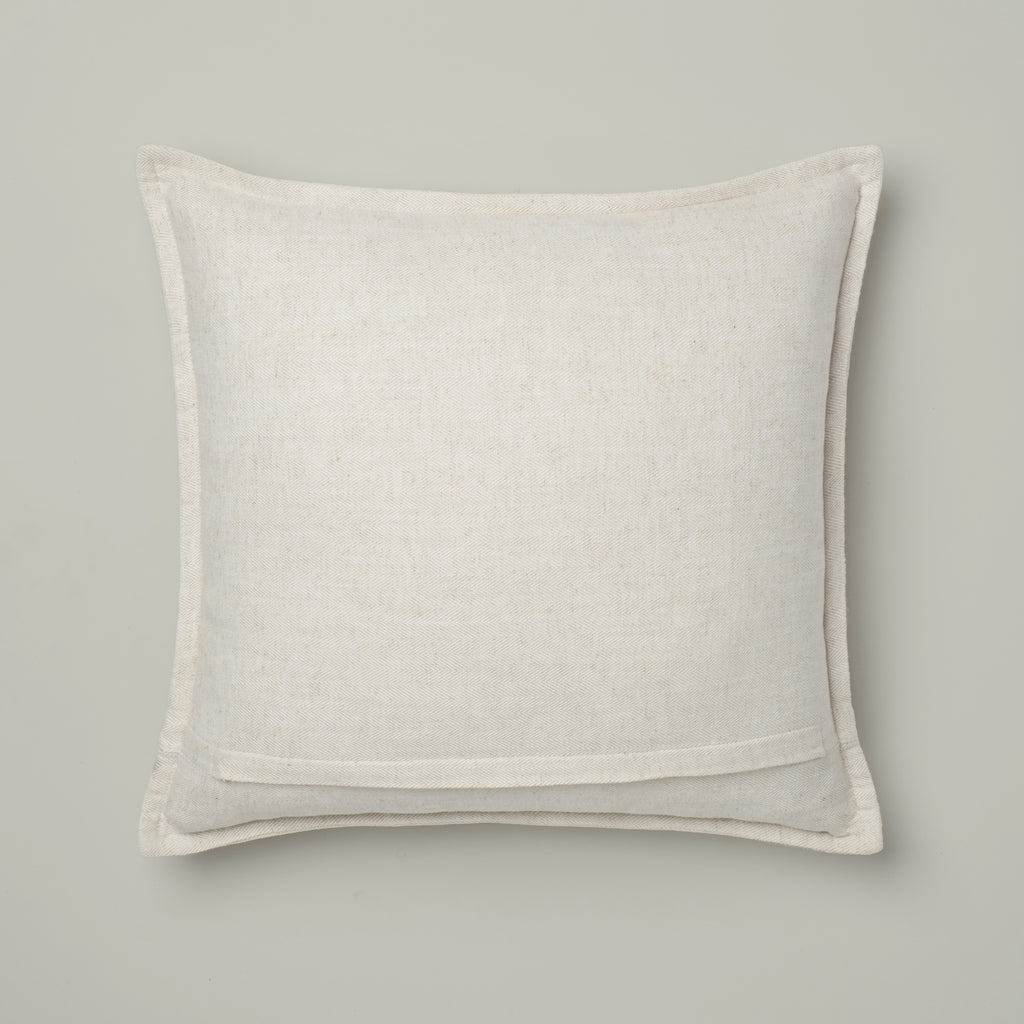 Taupe Ikat Medallion Cushion