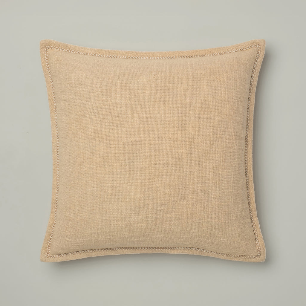 Oatmeal Braided Linen Cushion