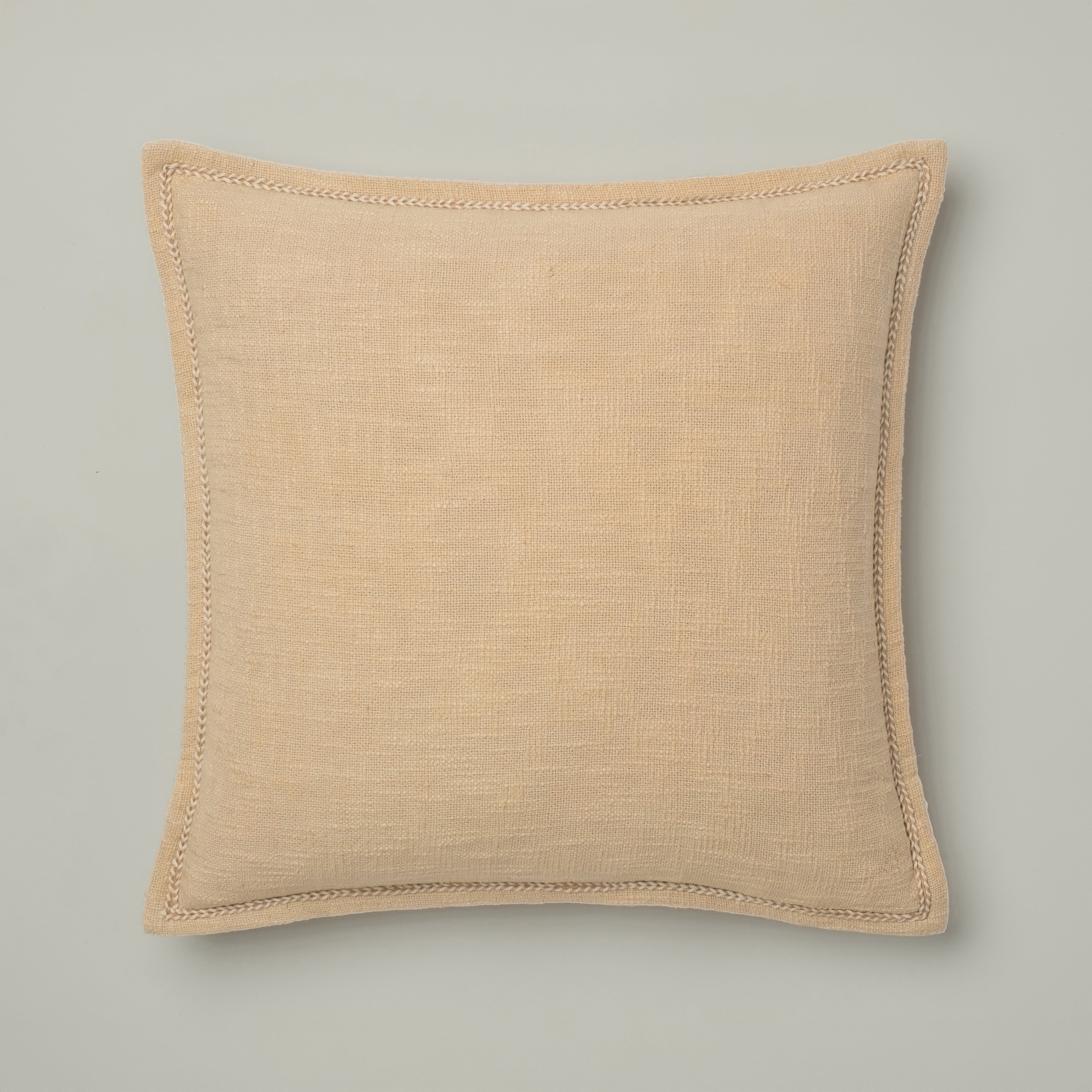 Oatmeal Braided Linen Cushion