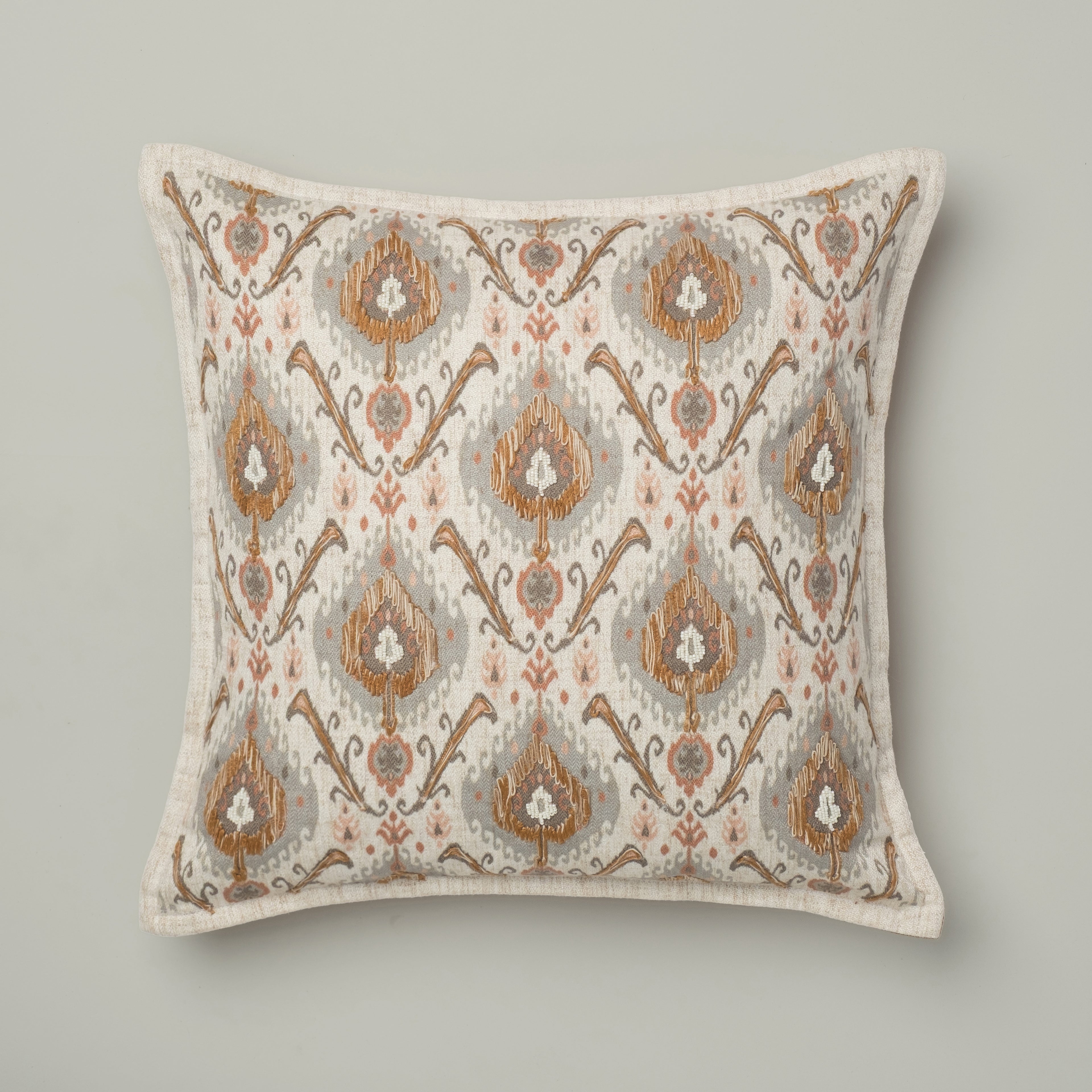 Sandstone Ikat Medallion Cushion