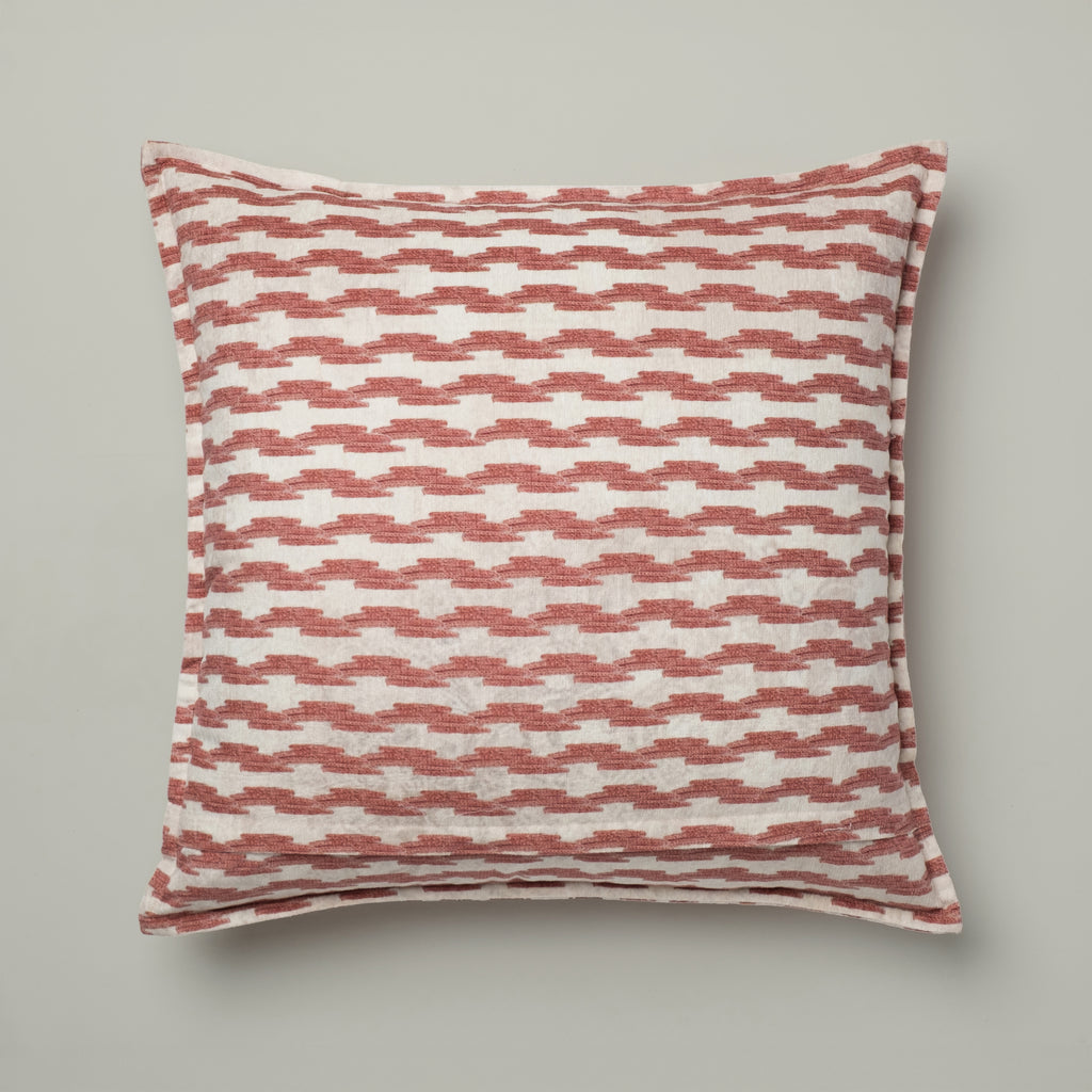 Terracotta Ikat Statement Cushion