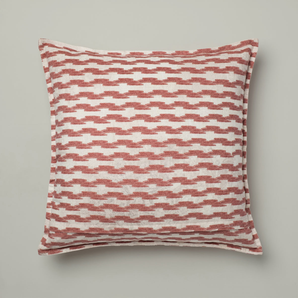 Terracotta Ikat Statement Cushion