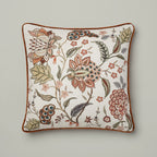 Chintz Botanical Embroidered Cushion