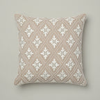 Sandstone Beaded Diamond Cushion