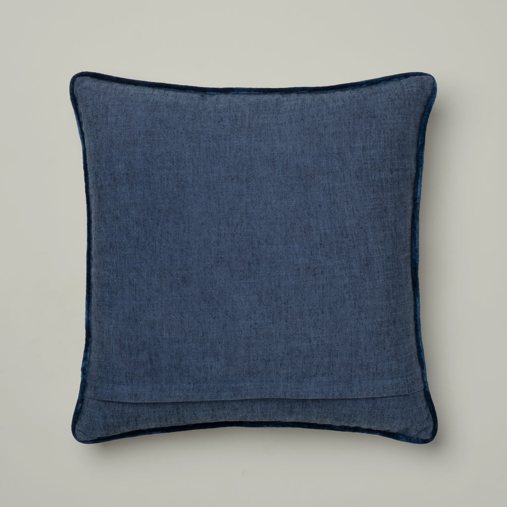 Ivory Fern Embroidered Cushion