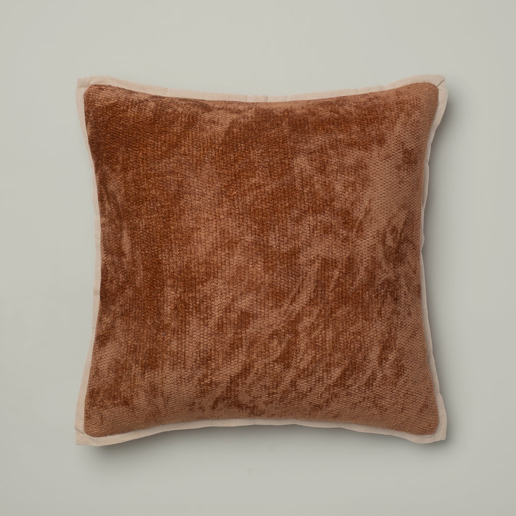 Cinnamon Textured Chenille Cushion
