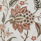 Chintz Botanical Embroidered Cushion